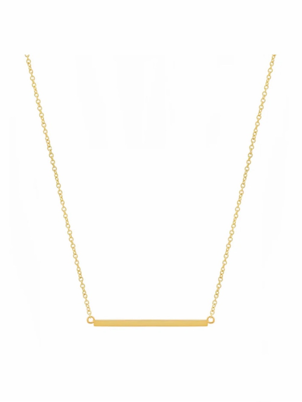 Jennifer Meyer 18K Yellow Gold Stick Necklace with Box